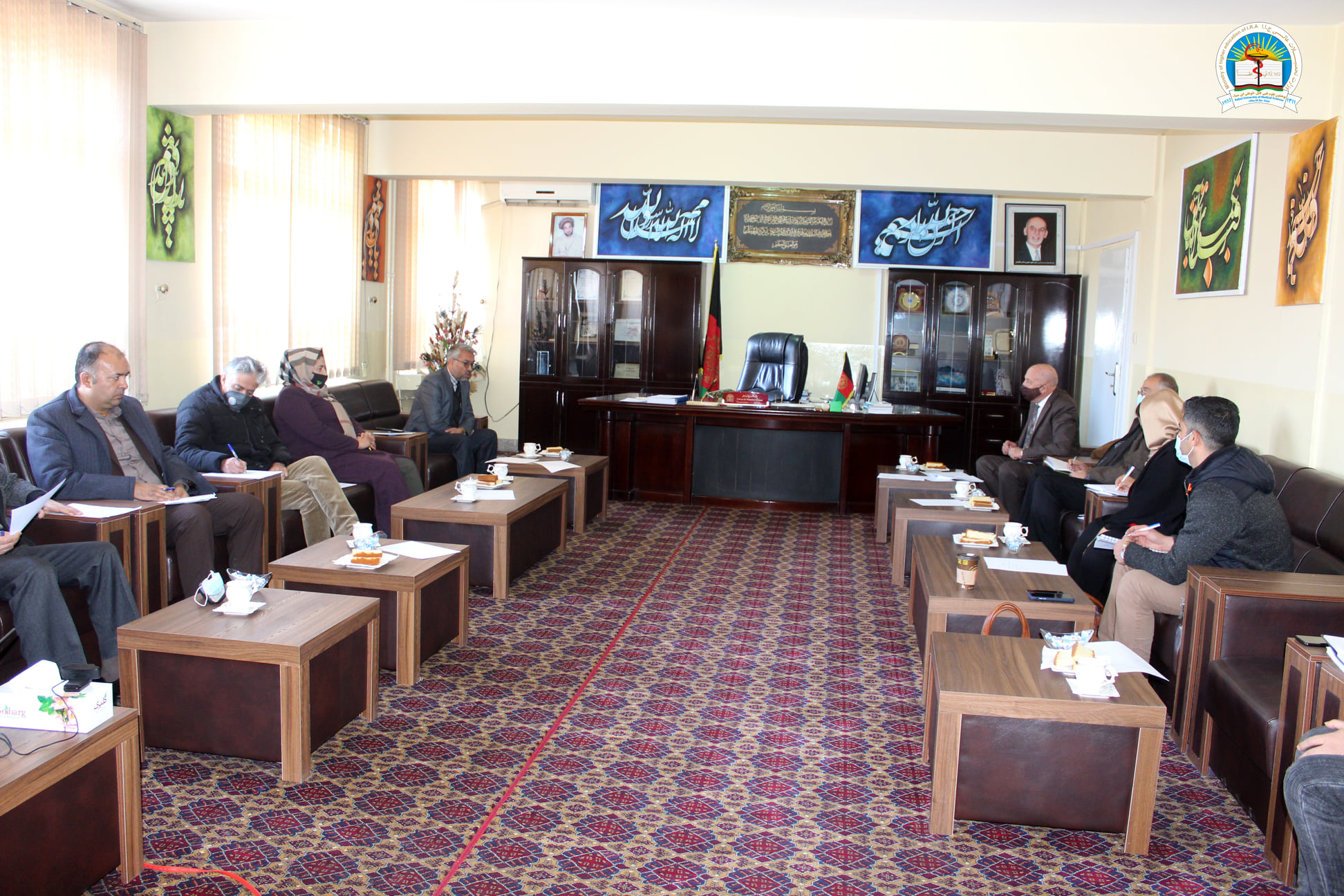 معاون علمی پوهنتون علوم طبی کابل ابوعلی ابن‌سینا با هیأت USAID ملاقات کرد