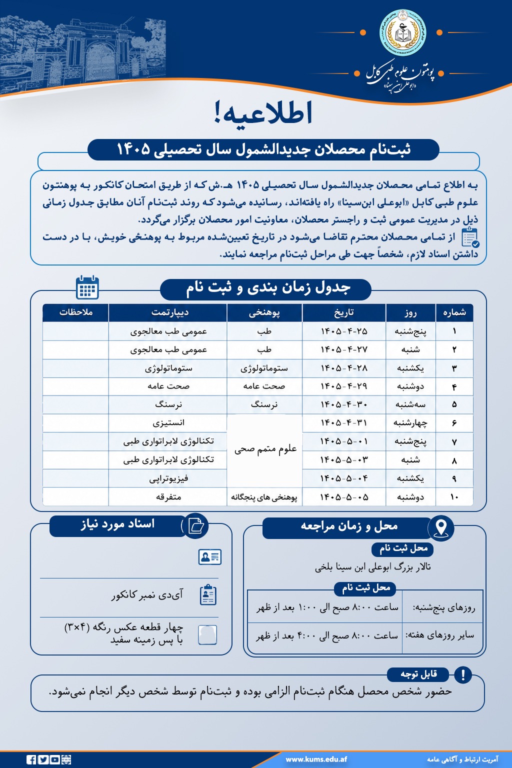 اطلاعیه!